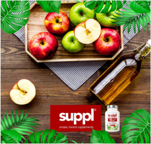 Load image into Gallery viewer, Raw Apple Cider Vinegar Capsules Tablets 1500mg, 180 Vegan Capsules Made from UK Grown Apples with The Mother, Keto Diet (60 Days Supply)