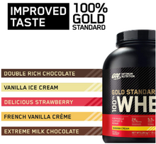 Load image into Gallery viewer, Optimum Nutrition ON Gold Standard Whey Muscle Building &amp; Recovery Protein Powder With Natural Occurring Glutamine &amp; Amino Acids, Banana Cream, 76 Servings, 2.28 kg

