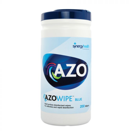 Azo Hard Surface Wipes Canister 200 Wipes
